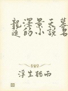 龙泽景天慕容青莲的小说名字