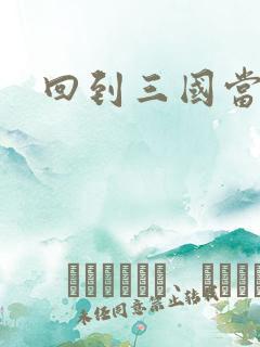 回到三国当军阀