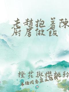 老赵抱着陈婷在厨房做饭