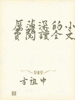 厉薄深的小说免费阅读全文