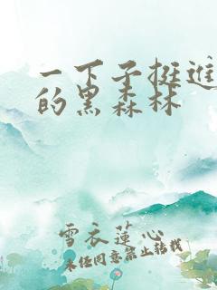 一下子挺进浓密的黑森林