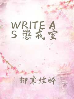 WRITE AS 惩戒室