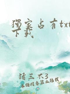 独家占有txt下载