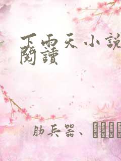 下雨天小说免费阅读