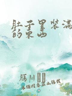 肚子里装满了他的东西