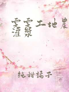 雯雯工地农民工灌浆