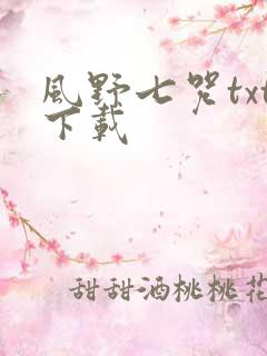 风野七咒txt下载