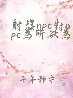 射爆npc对npc为所欲为的世界