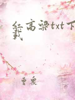 红高粱txt下载