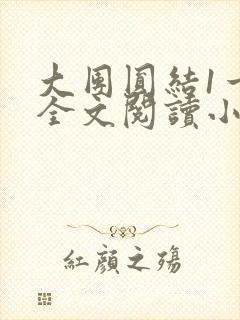 大团圆结1一6全文阅读小说