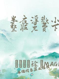 半夜浮欢小说完整版免费下载