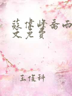 苏伟峰乔雨珊全文免费