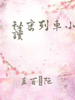 秘密列车小说阅读