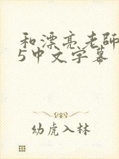 和漂亮老师做爰5中文字幕