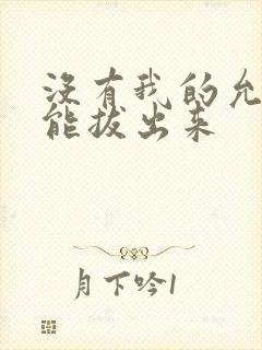 没有我的允许不能拔出来