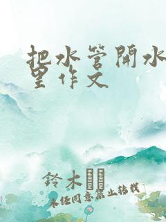 把水管开水放B里作文