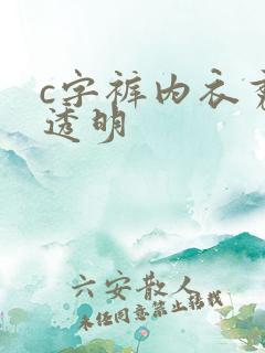 c字裤内衣秀全透明