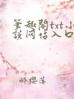 笔趣阁txt小说网站入口