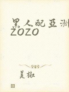 黑人配亚洲女人ZOZO