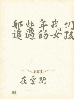 那些年我们一起追过的女孩小说