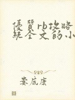 优质rb攻略系统全文的小说