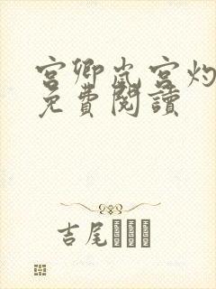 宫卿岚宫灼小说免费阅读
