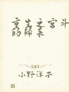 重生之宫斗炮灰的归来