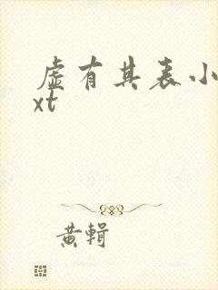 虚有其表小说txt