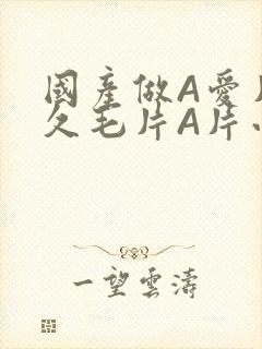 国产做A爱片久久毛片A片小说