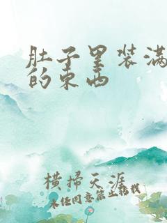 肚子里装满了他的东西