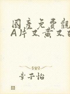 国产免费观看黄A片又黄又硬小说