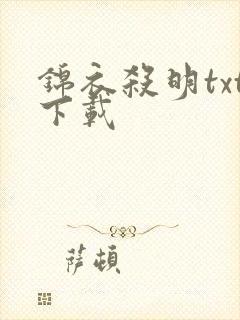锦衣杀明txt下载