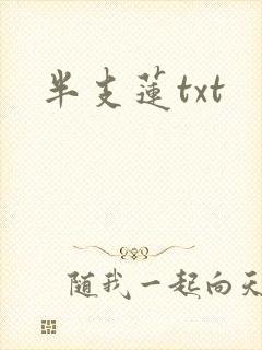 半支莲txt