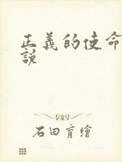 正义的使命 小说