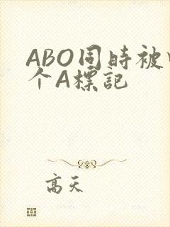 ABO同时被四个A标记