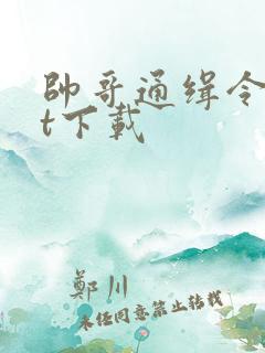 帅哥通缉令txt下载