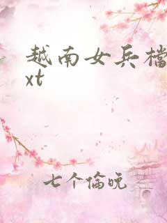 越南女兵档案txt