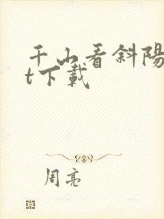 千山看斜阳txt下载