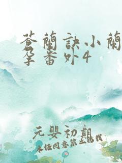 苍兰诀小兰花怀孕番外4