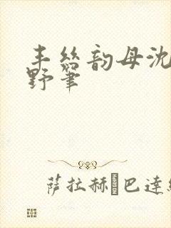 丰丝韵母沈蓉书野笔