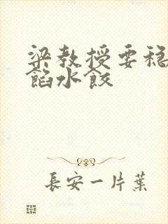 梁教授要稳住肉馅水饺