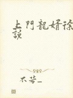 上门龙婿徐阳小说