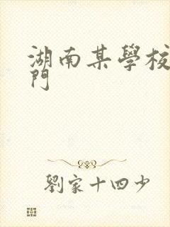 湖南某学校秋千门