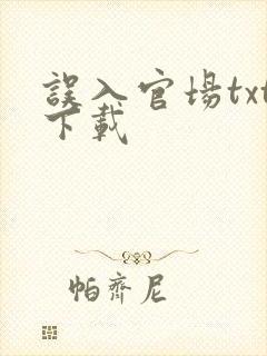 误入官场txt下载