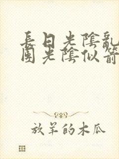 长日光阴乱作一团光阴似箭时渺