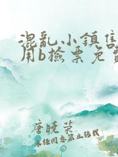 混乱小镇售票员用b检票免费全文