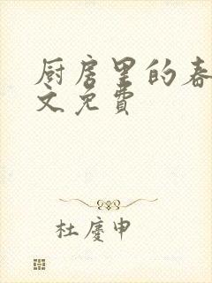 厨房里的春天全文免费