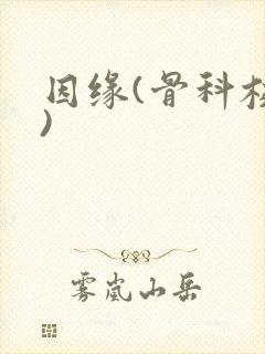 因缘(骨科校园)