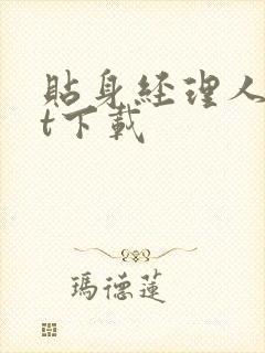 贴身经理人txt下载