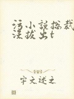 污小说总裁整夜没拔出t